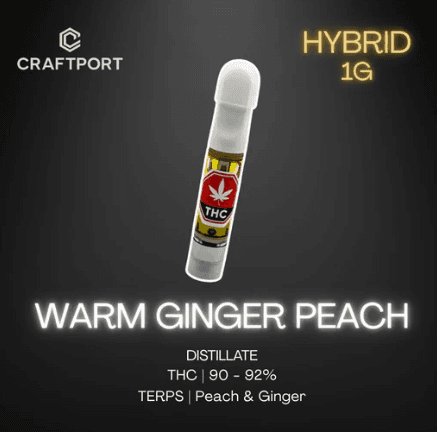 Ginger Peach Vape Cartridge Hybrid