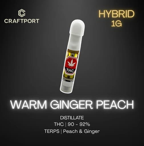 Warm Ginger Peach Hybrid Cart