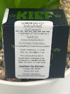 Southern Sky Brands Lemon OG Kief