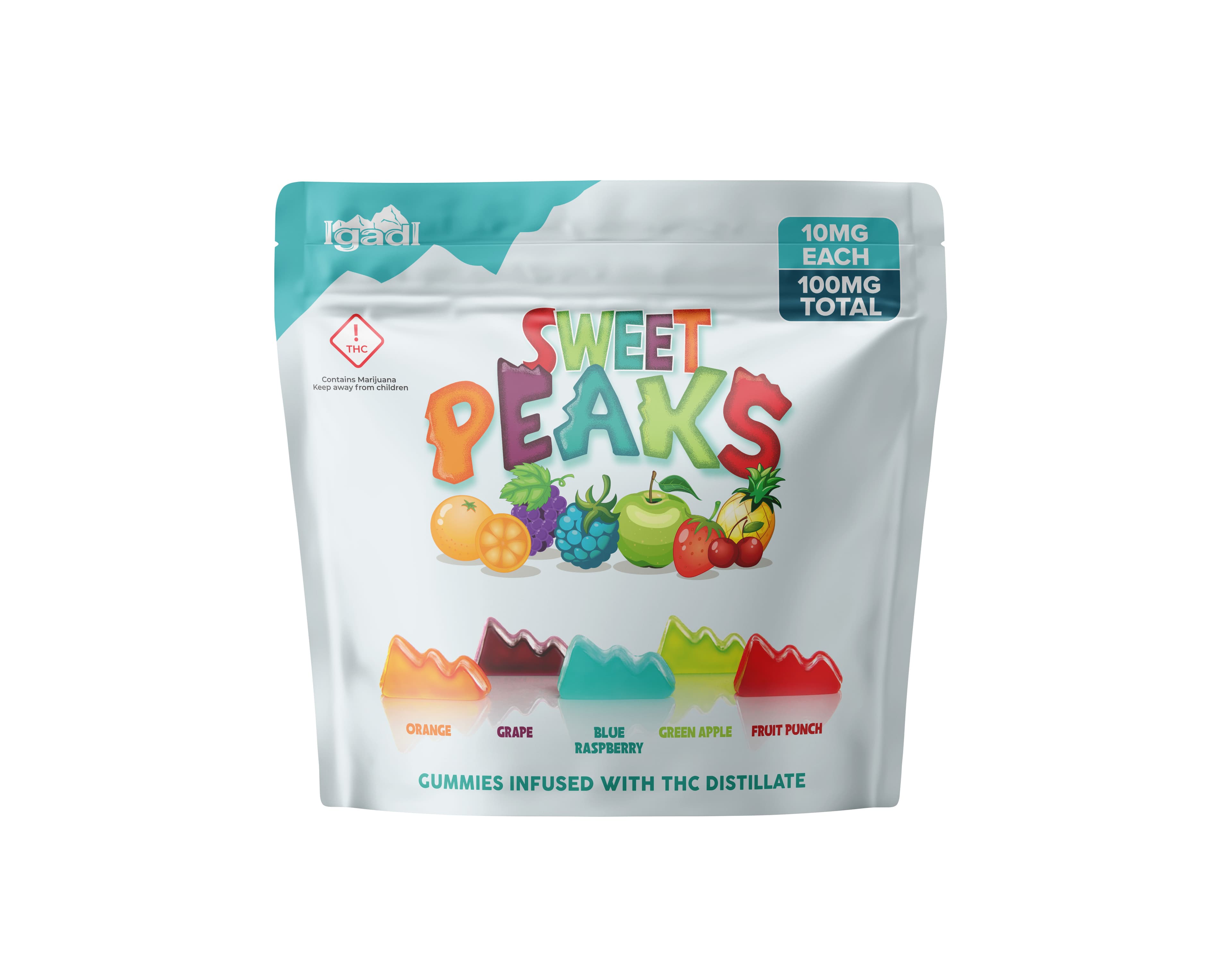 IgadI Sweet Peaks Gummies | Assorted (100mg)