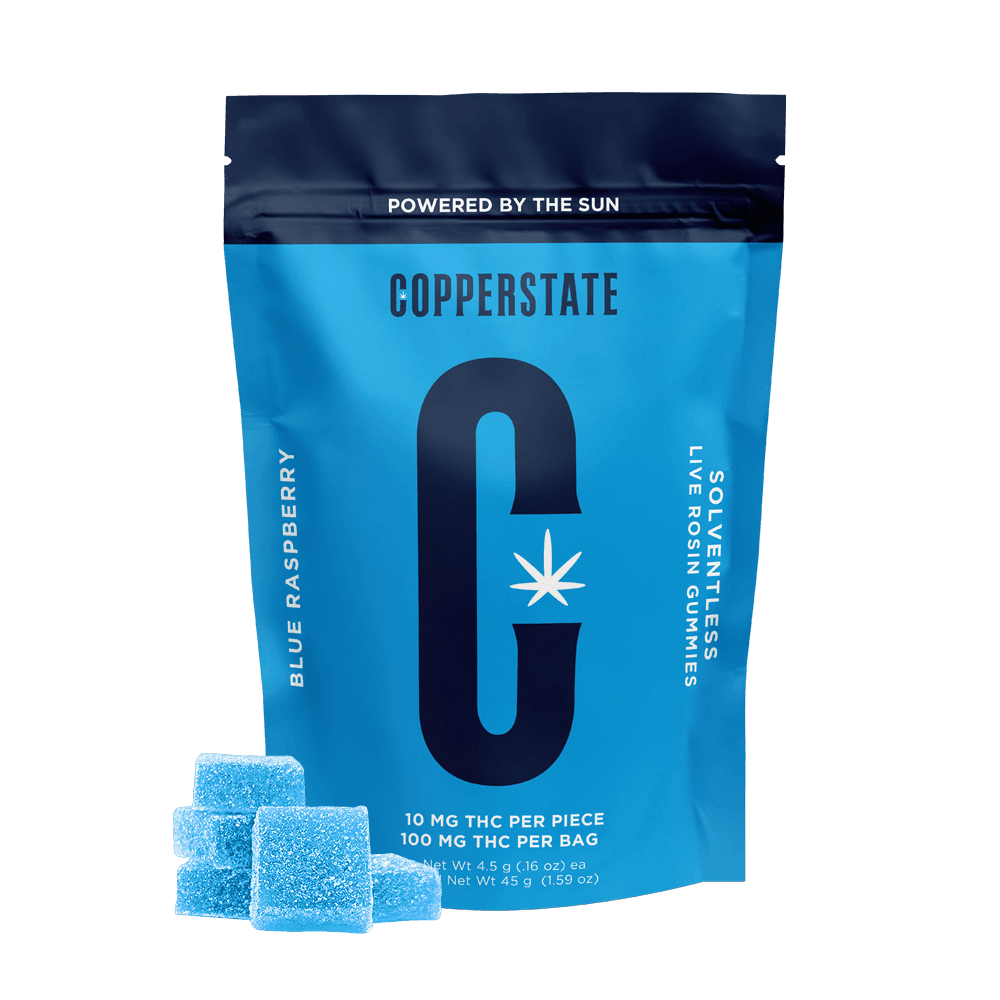 Copperstate Farms CopperState Farms Live Rosin 100mg Gummies Blue Raspberry