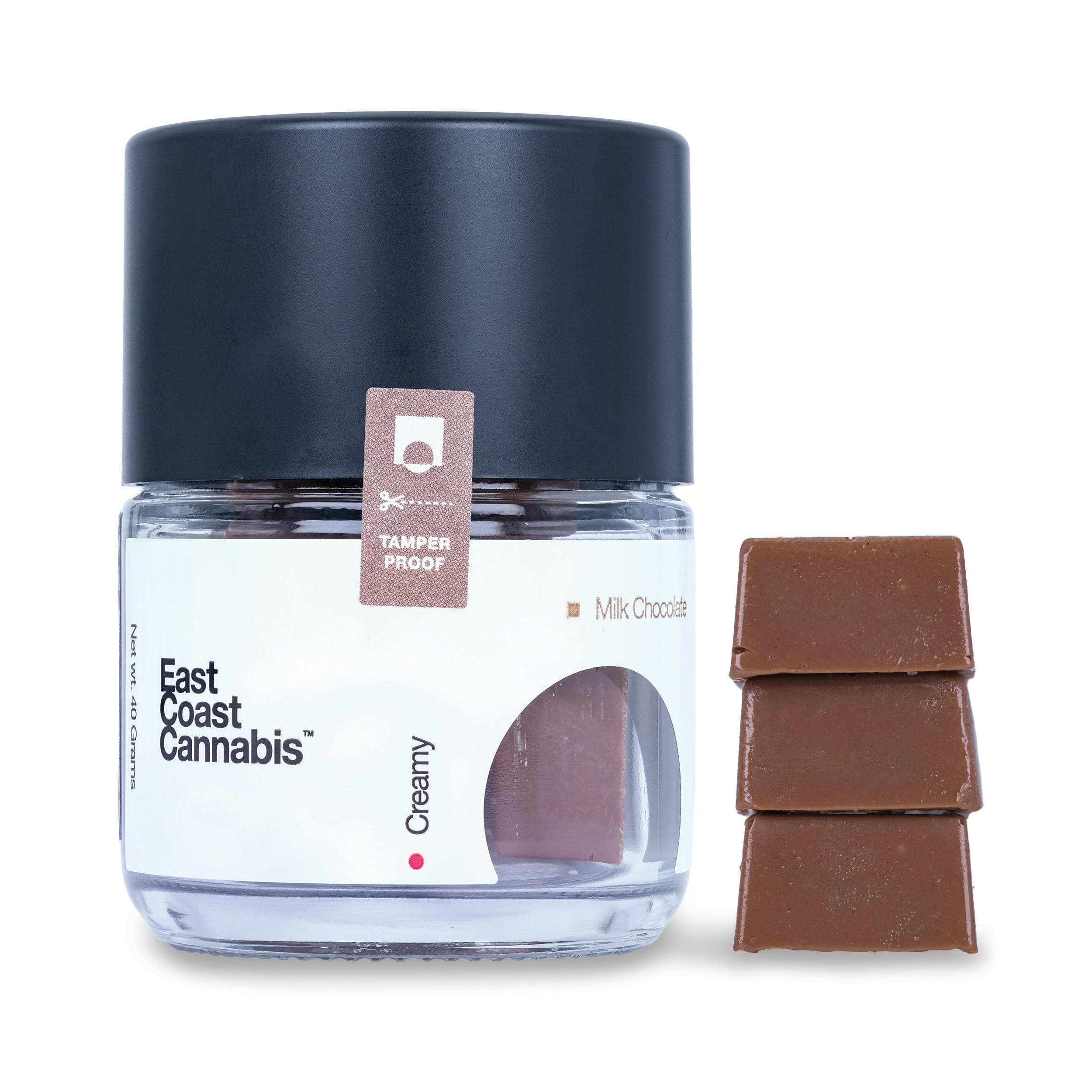 East Coast Cannabis ECC - Milk Chocolate Peaks - 100mg