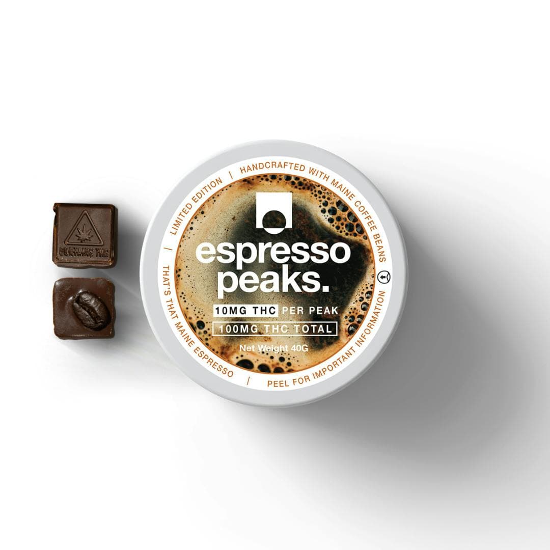 East Coast Cannabis ECC - Espresso Dark Chocolate Peaks - 100mg