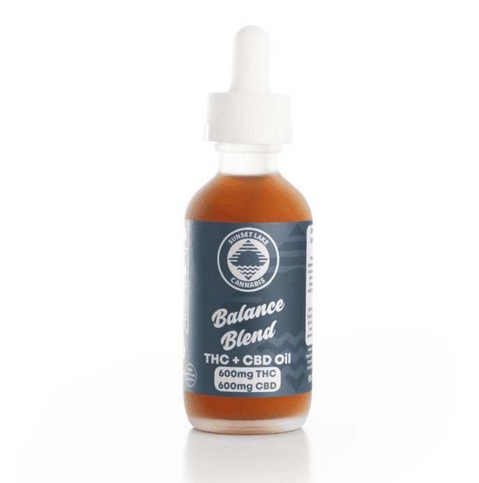 Sunset Lake Balance Blend Tincture | 600MG 1:1 THC:CBD