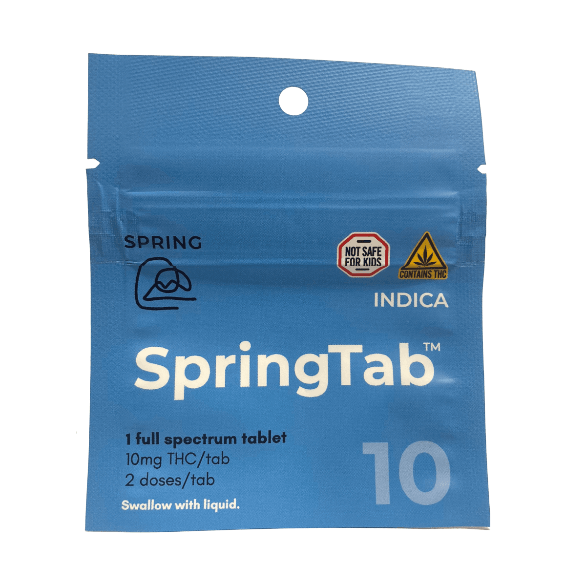 Spring SpringTab SINGLE: Indica: 10mg