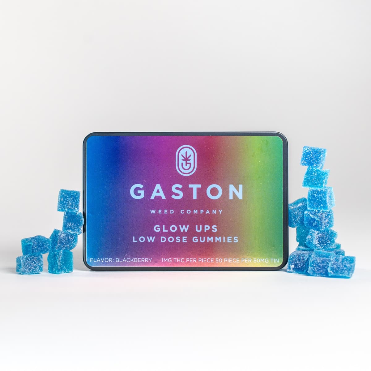 Gaston Glow Ups, 50mg Low Dose Gummies, Blackberry