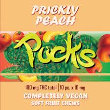 Pucks Gummies 100mg - Prickly Peach