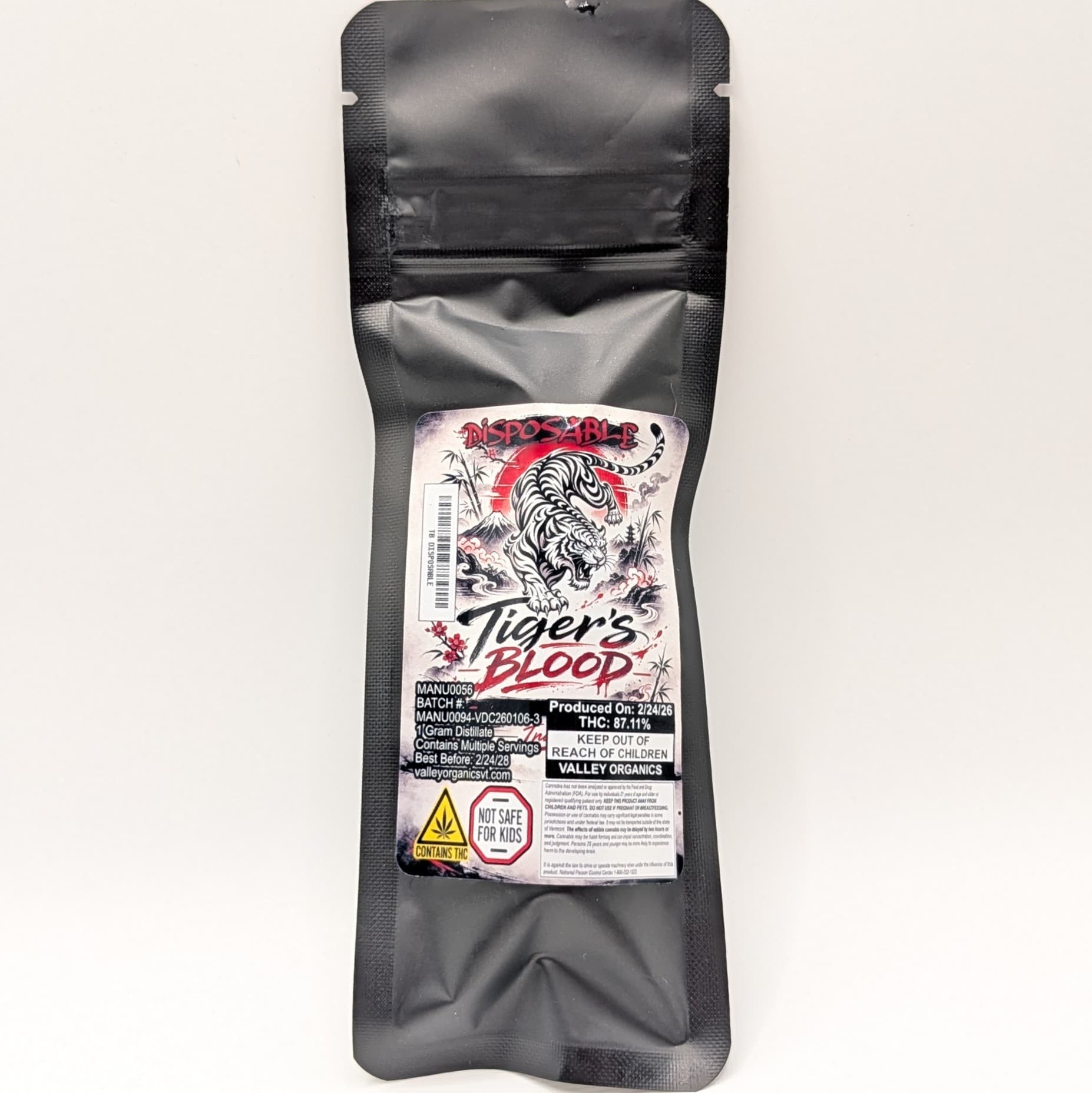 The Evidence Room Tiger's Blood 1g Disposable Vape