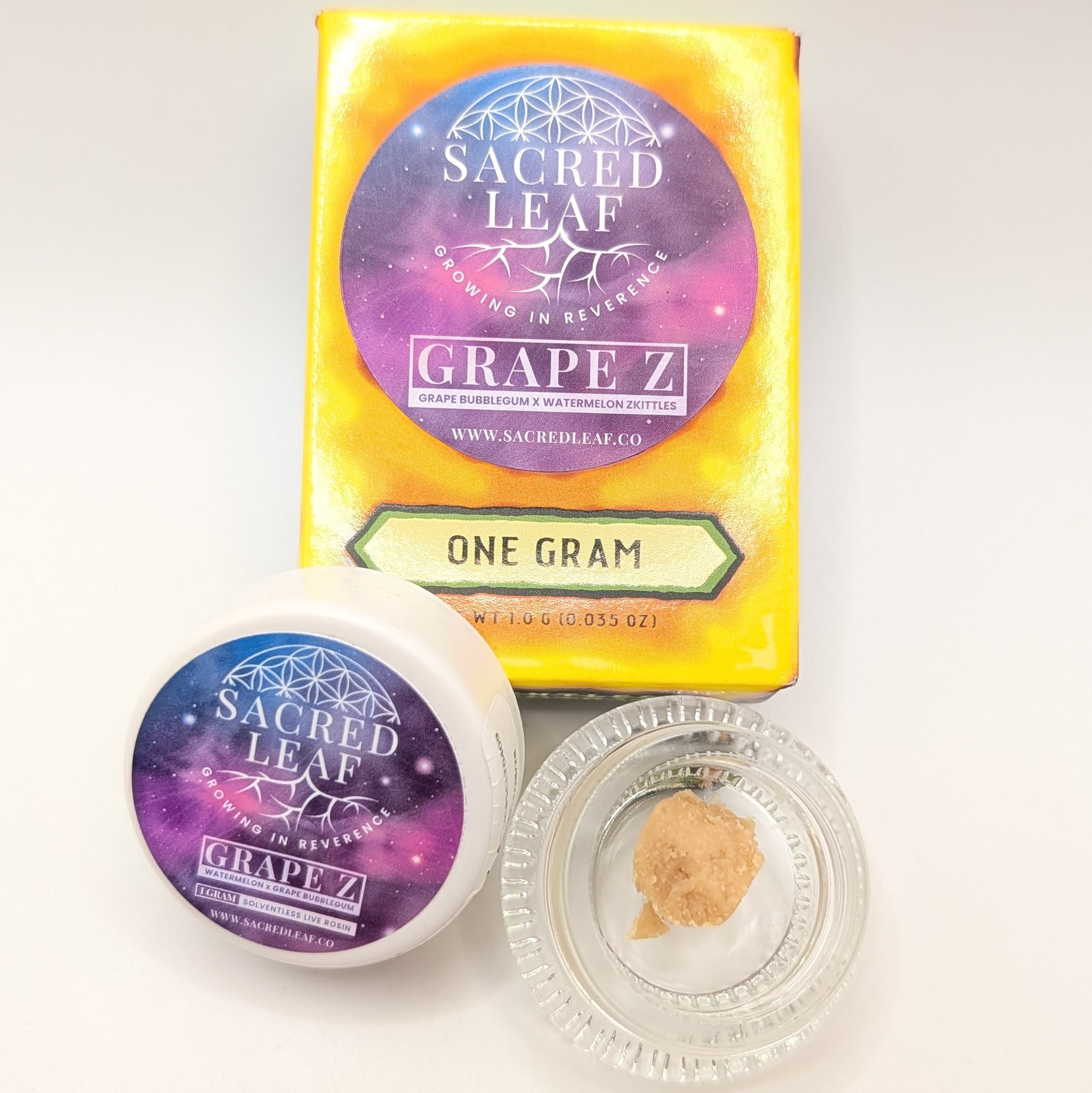 Sacred Leaf Grape Z Live Rosin