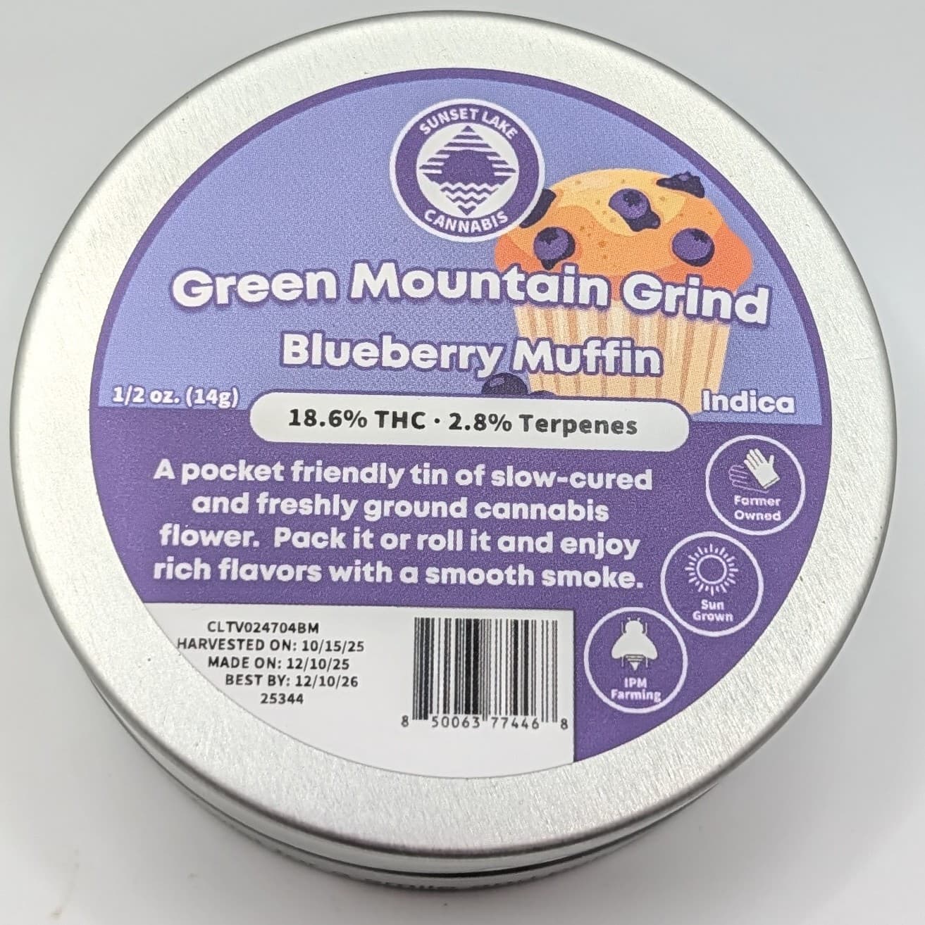 Sunset Lake Blueberry Muffin | 14G Pre-Ground