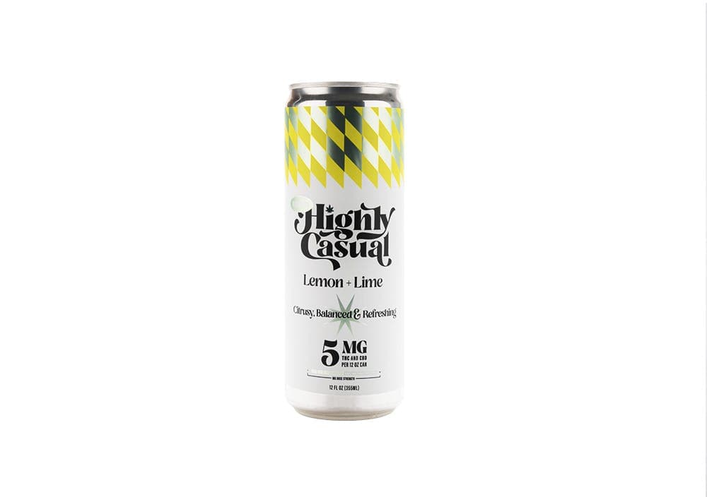 Highly Casual Lemon Lime 1:1 Infused Seltzer - 5mg