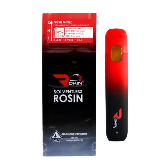 Rokin Cannabis Gush Mintz | 1g Redline Rosin AIO