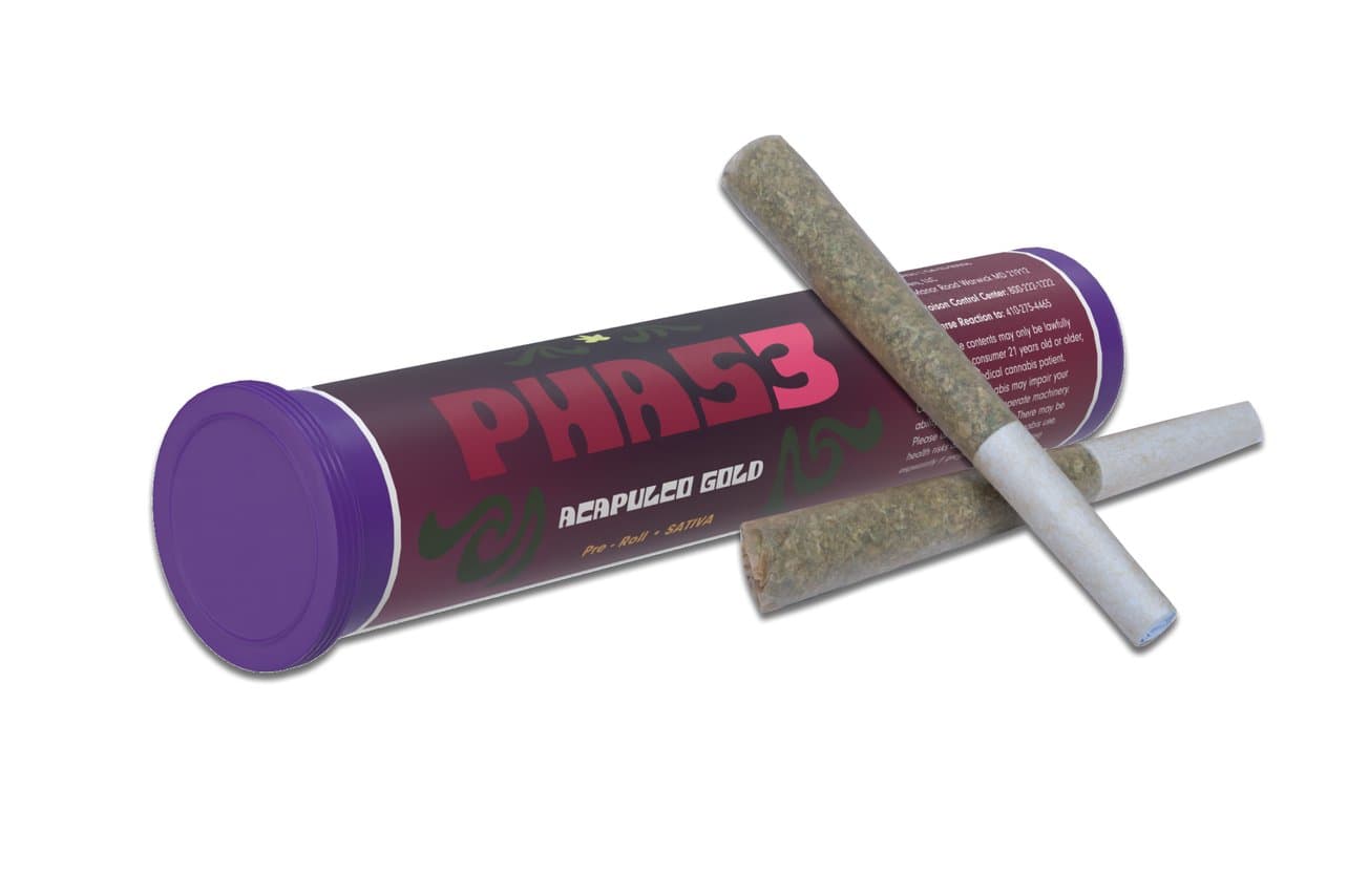 Phas3 Acapulco Gold Pre-Rolls (2 x 1g