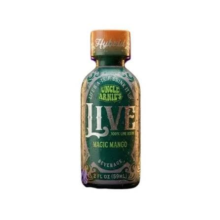 Uncle Arnies Beverage Mango | Hybrid | Live Rosin | 2oz Shot | 100mg