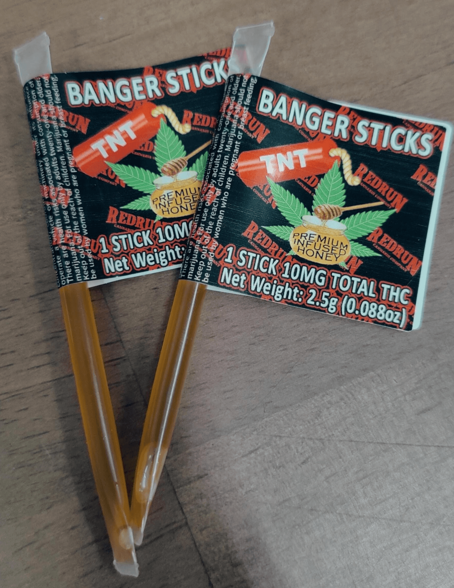 Red Run Cannabis Banger Sticks 10mg