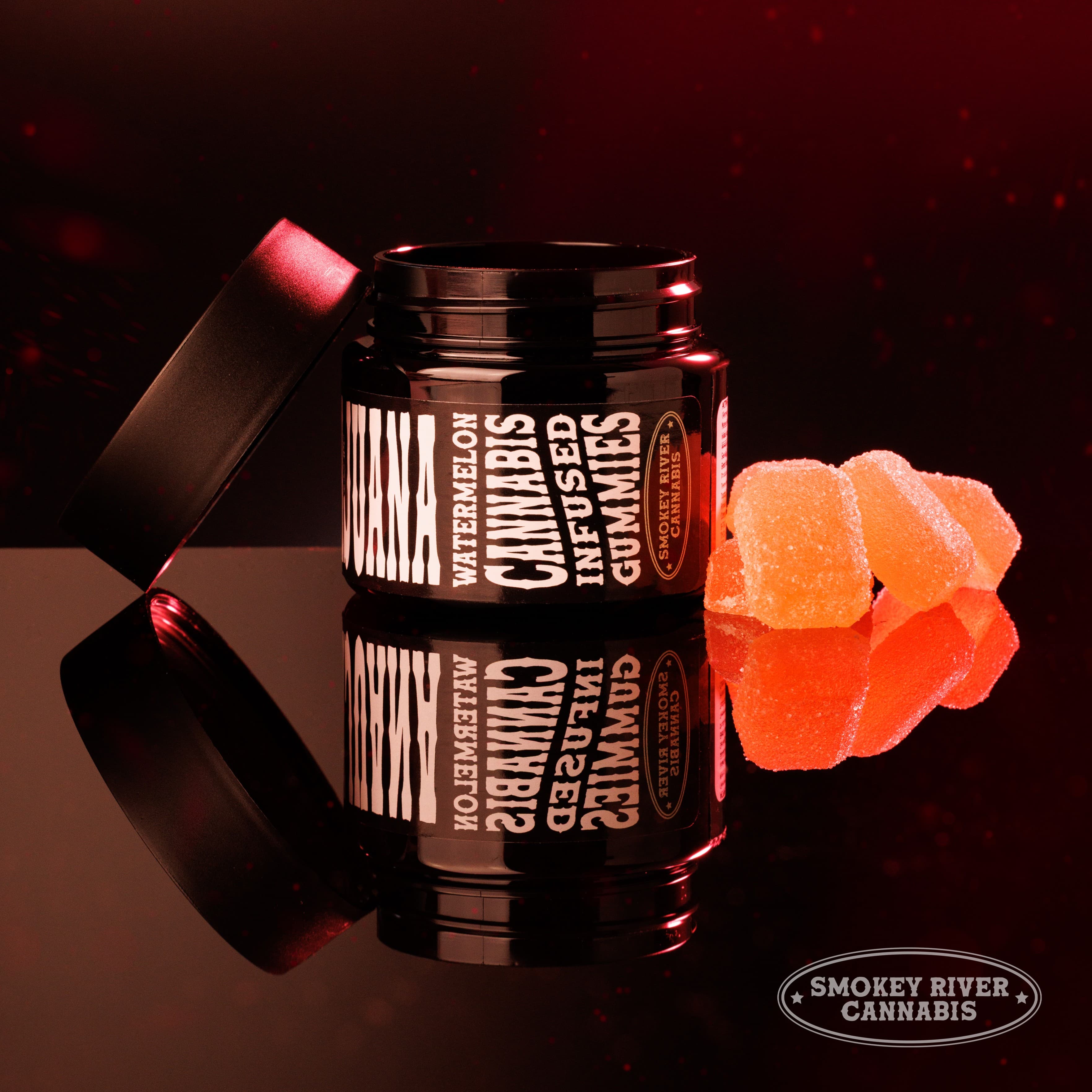 Smokey River Cannabis Watermelon Gummies 1000mg - Smokey River Cannabis