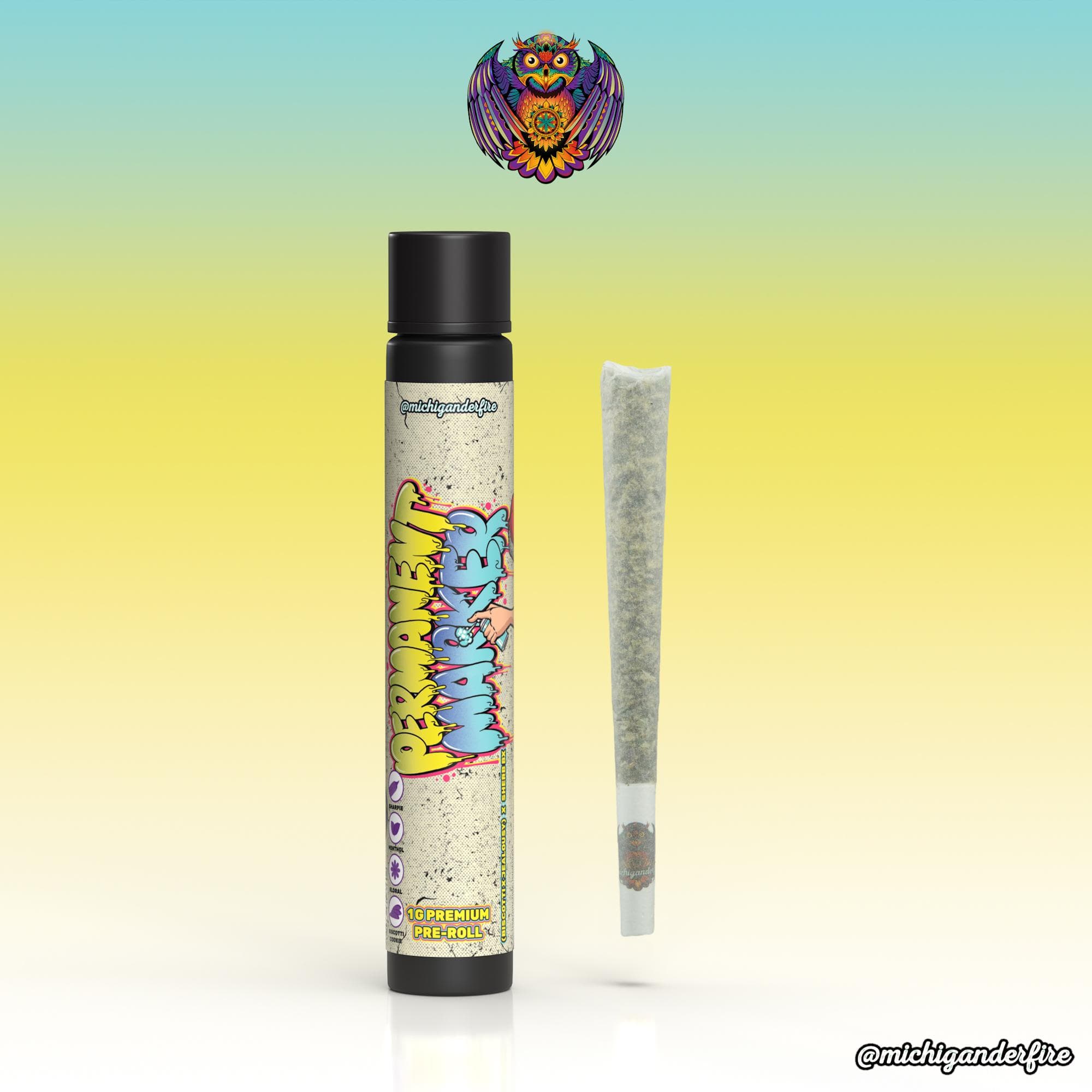 Michigander Fire Michigander Fire - Permanent Marker - Preroll