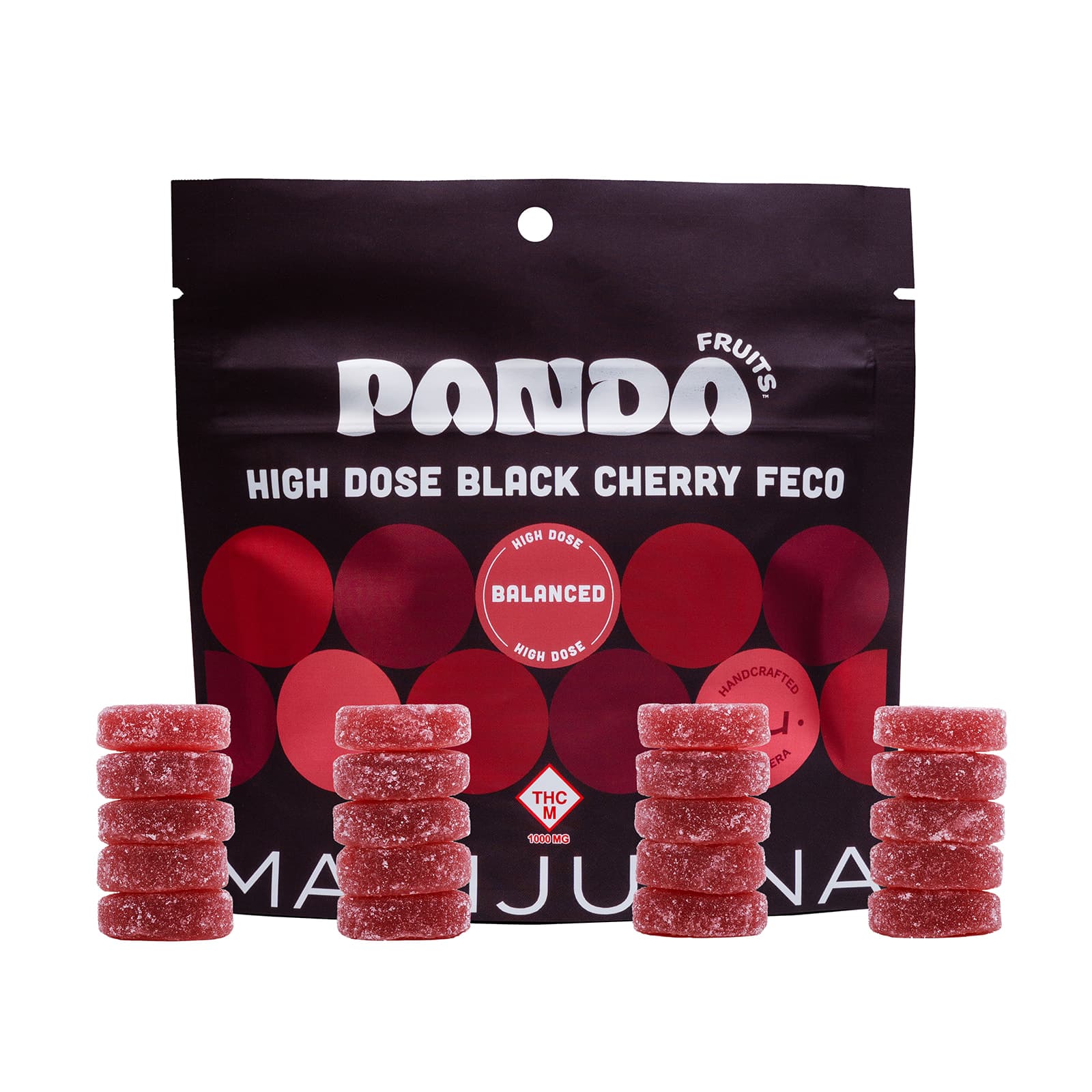 Panda Fruits Black Cherry Bomb | FECO Gummies (20ct)