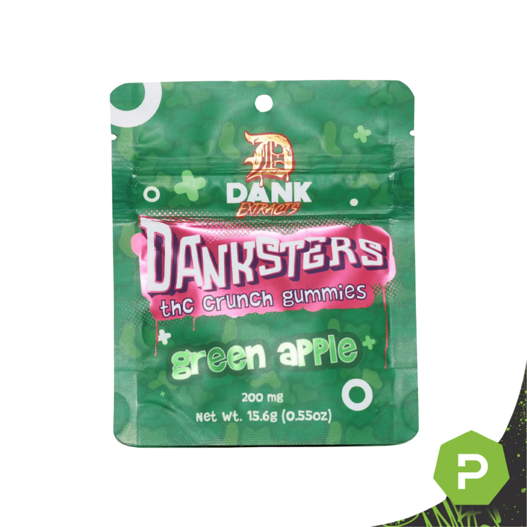 Dank Extracts Dank Extracts Green Apple Nerd Gummies 200mg