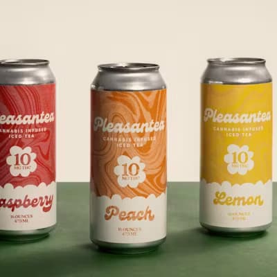Pleasanteas THC Tea - Peach - 10MG