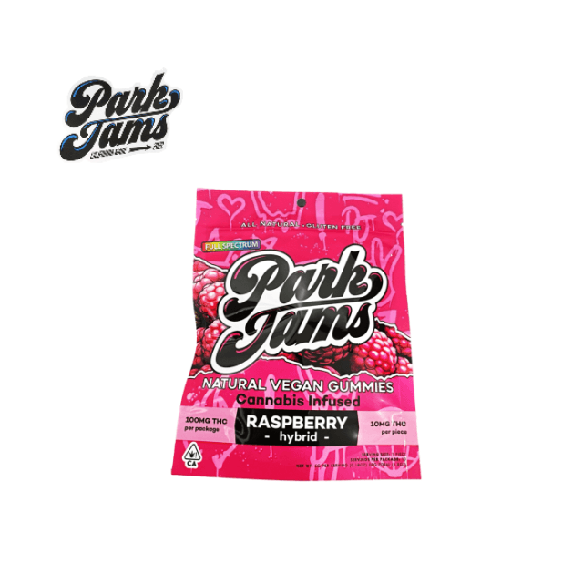 Park Jams 2:1 RASPBERRY 100MG 10 PACK GUMMIES