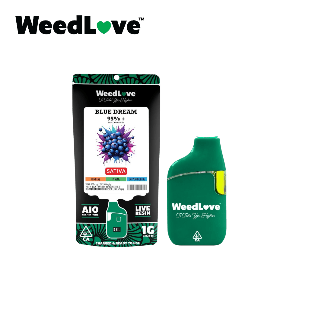 WeedLove BLUE DREAM 1G LIVE RESIN ALL IN ONE