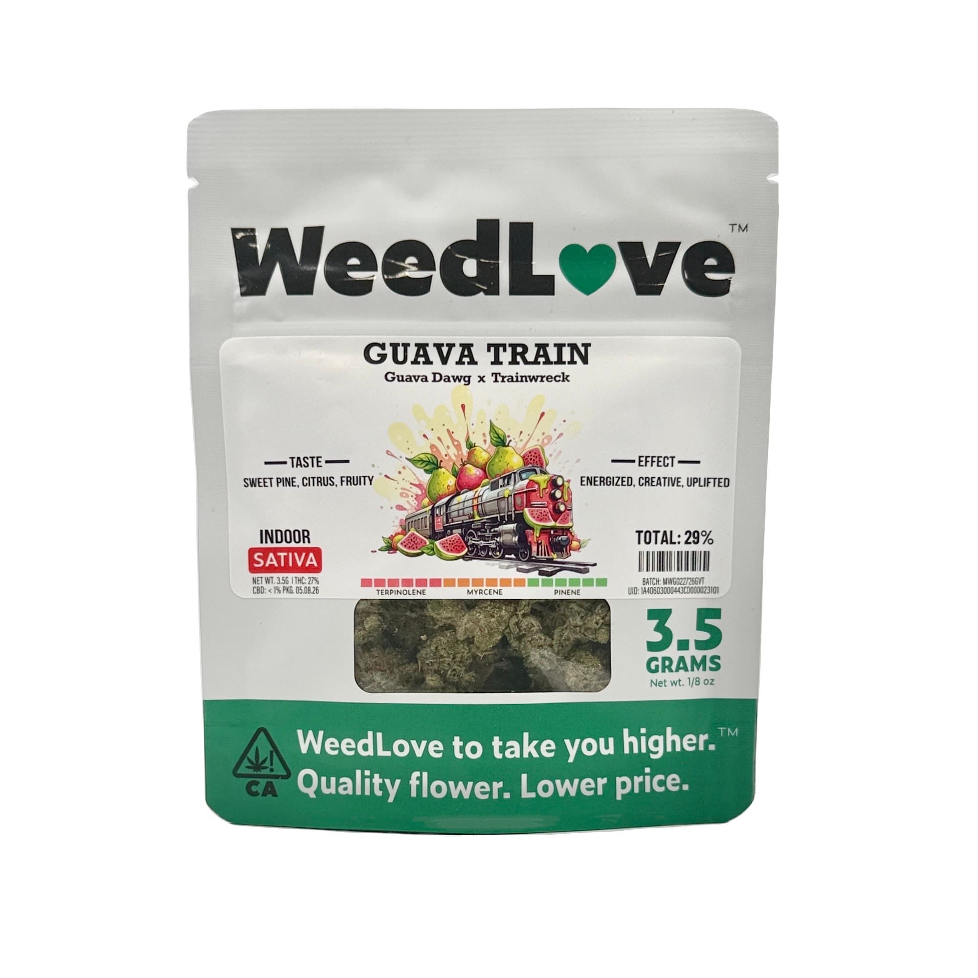 WeedLove GUAVA TRAIN - EIGHTH