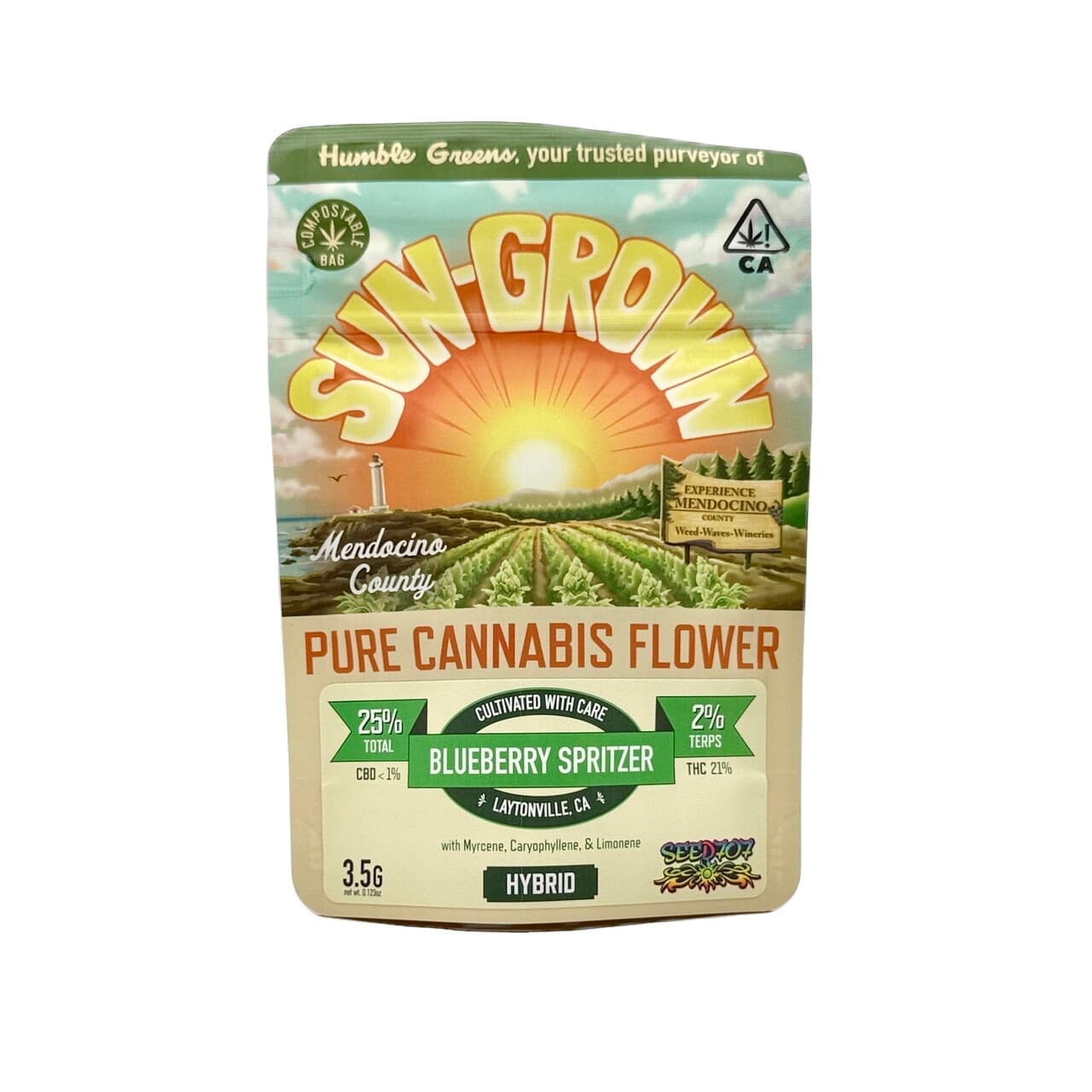 HUMBLE GREENS BLUEBERRY SPRITZER - EIGHTH