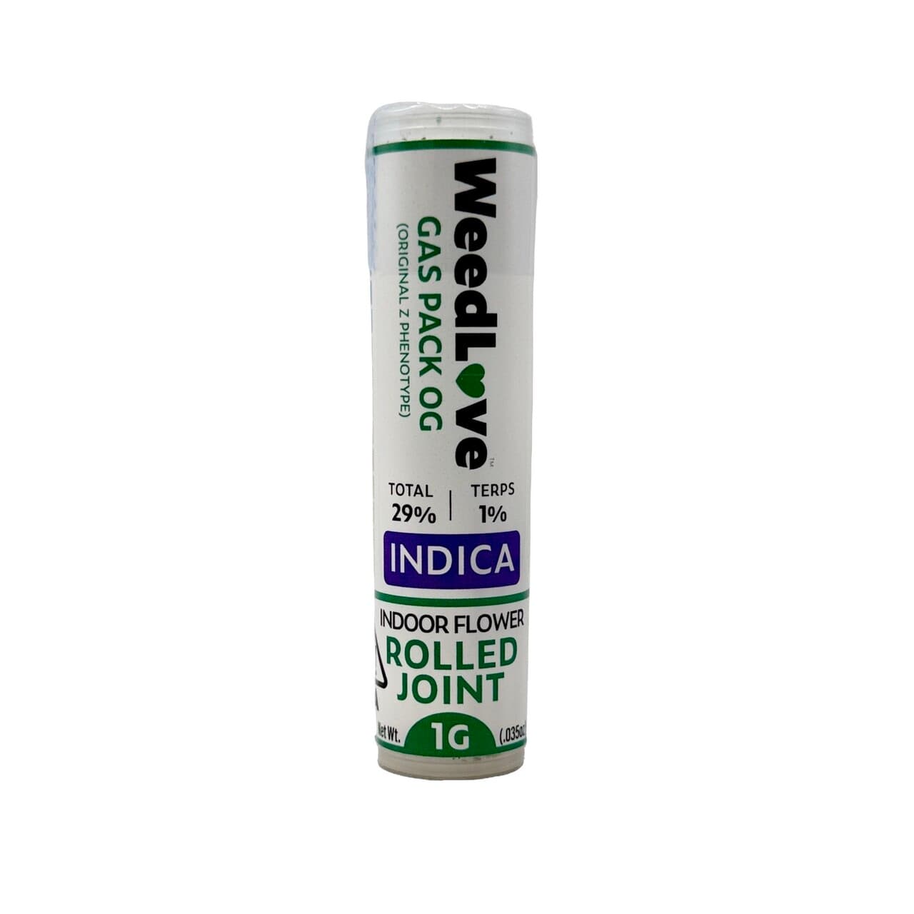 WeedLove GAS PACK OG PREROLL SINGLE 1G