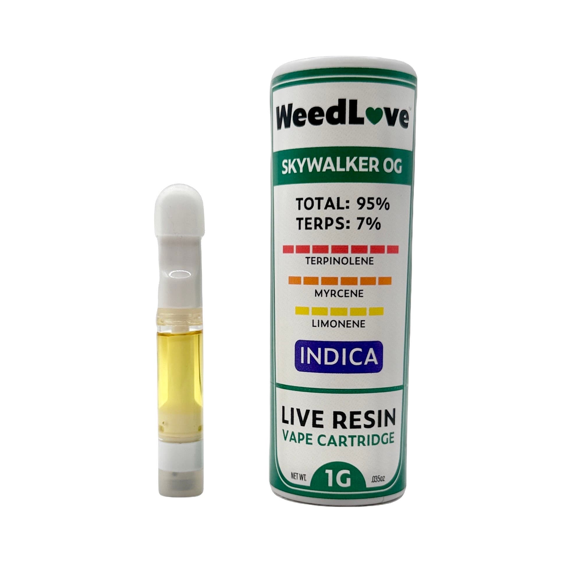 WeedLove SKYWALKER OG LIVE RESIN CARTRIDGE 1G