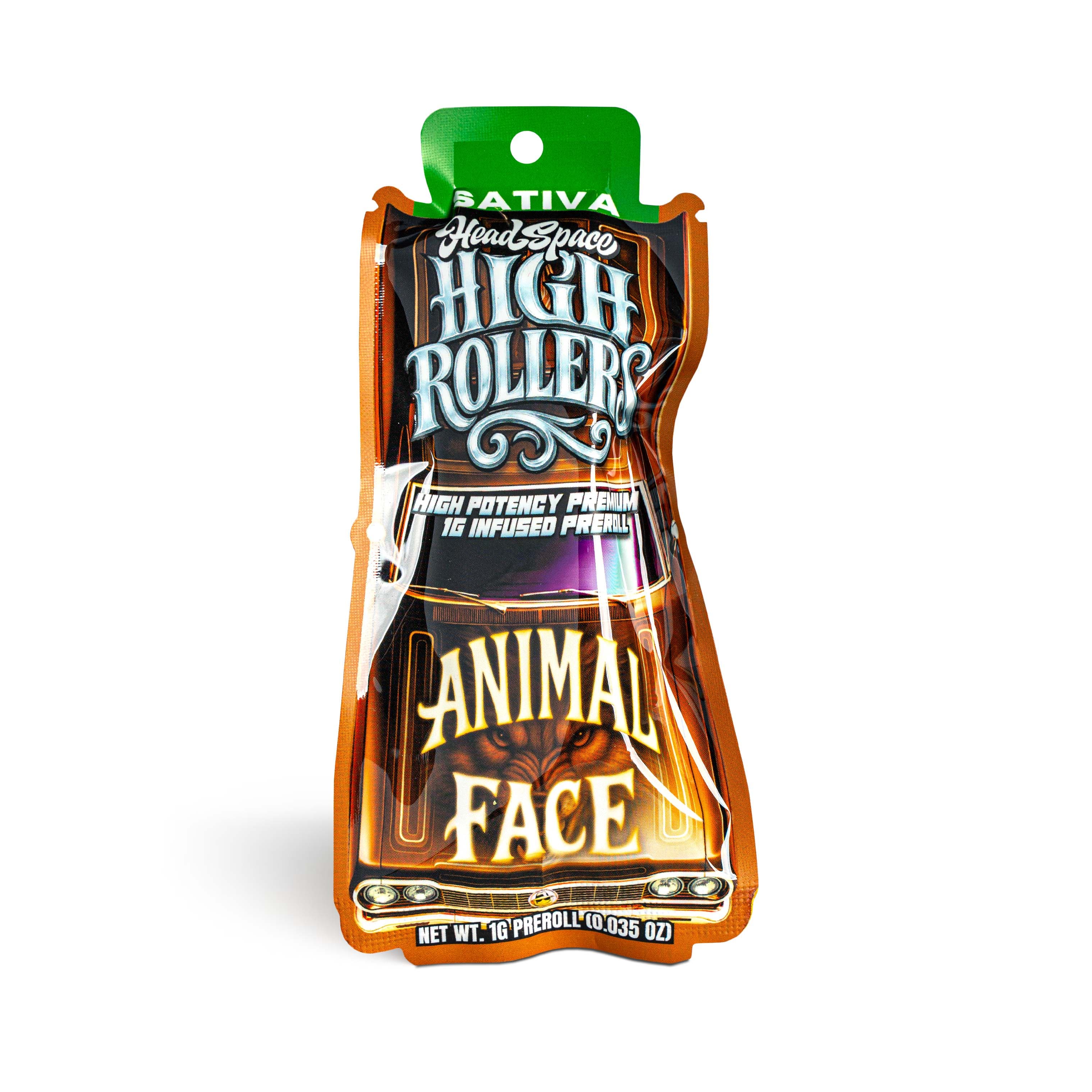 Head Space Distribution Animal Face High Rollers Infused Pre-Roll