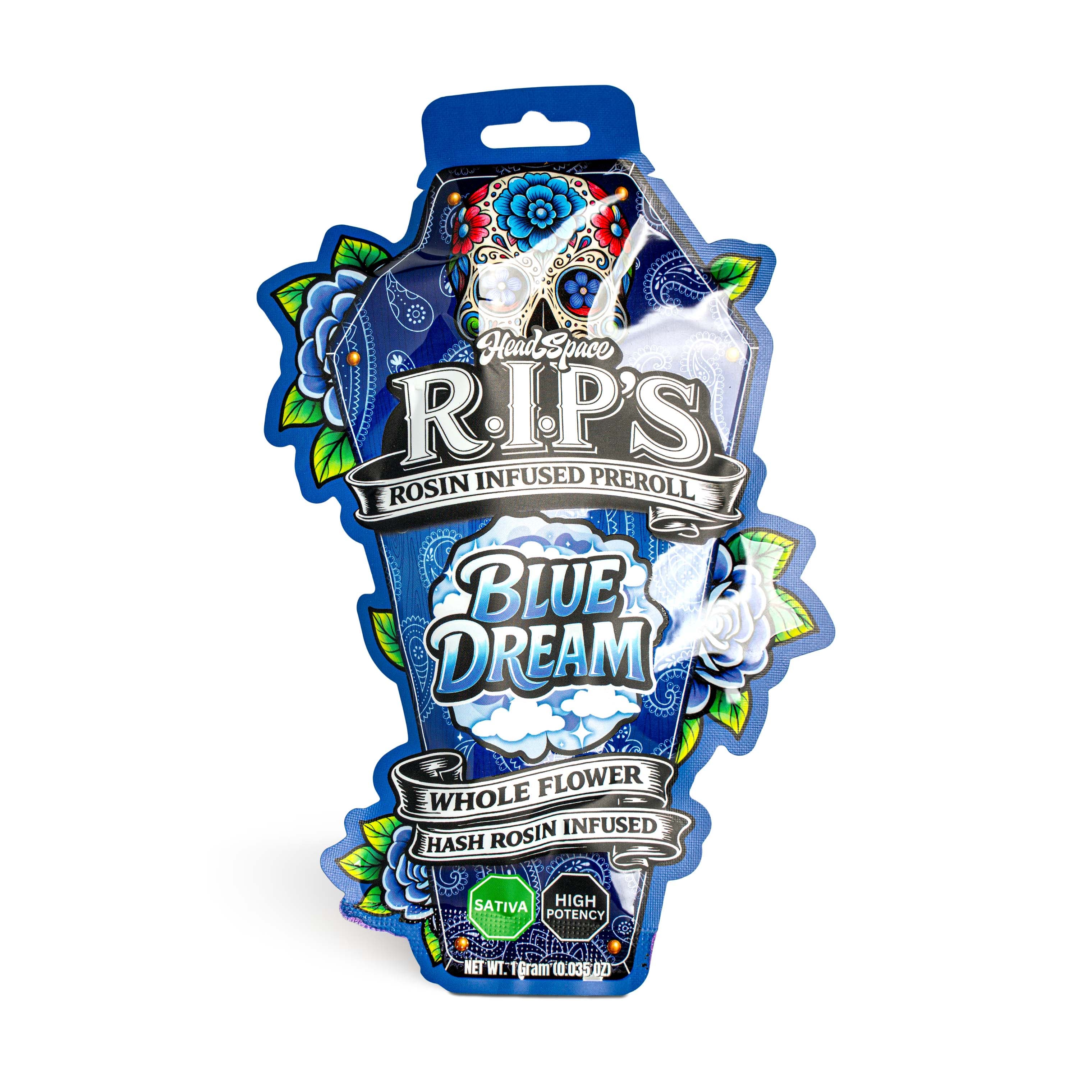 Head Space Distribution Blue Dream Rosin Infused Pre-Roll