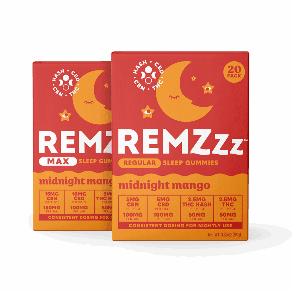 REMZzz Midnight Mango - 1:2:2 THC:CBN:CBD - 20pk Gummies 100mg