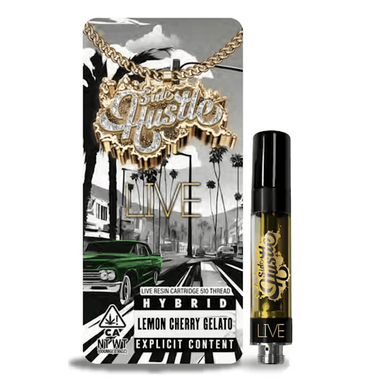 Side Hustle LIVE RESIN VAPE - LEMON CHERRY GELATO - 1G