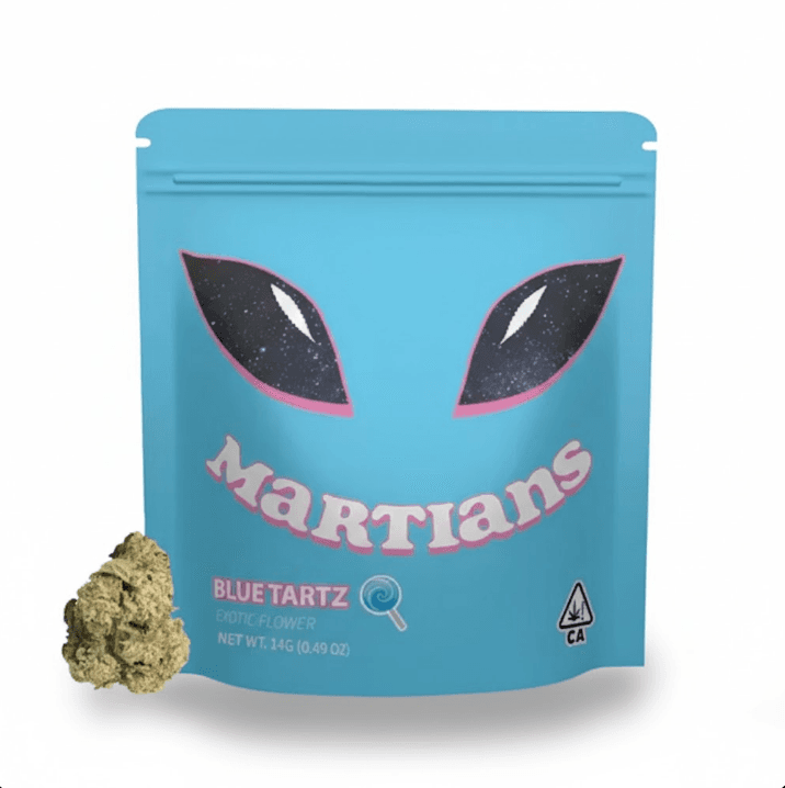 Martians SUNGROWN FLOWER - BLUE TARTZ - 14G
