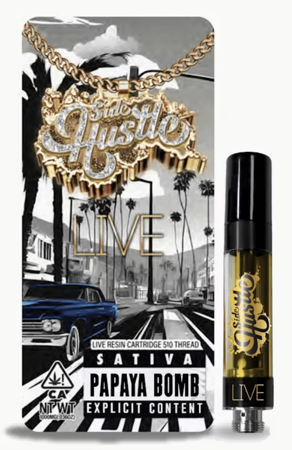 Side Hustle Papaya Bomb Live Resin Vape 1g