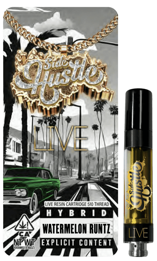 Side Hustle LIVE RESIN VAPE - WATERMELON RUNTZ - 1G