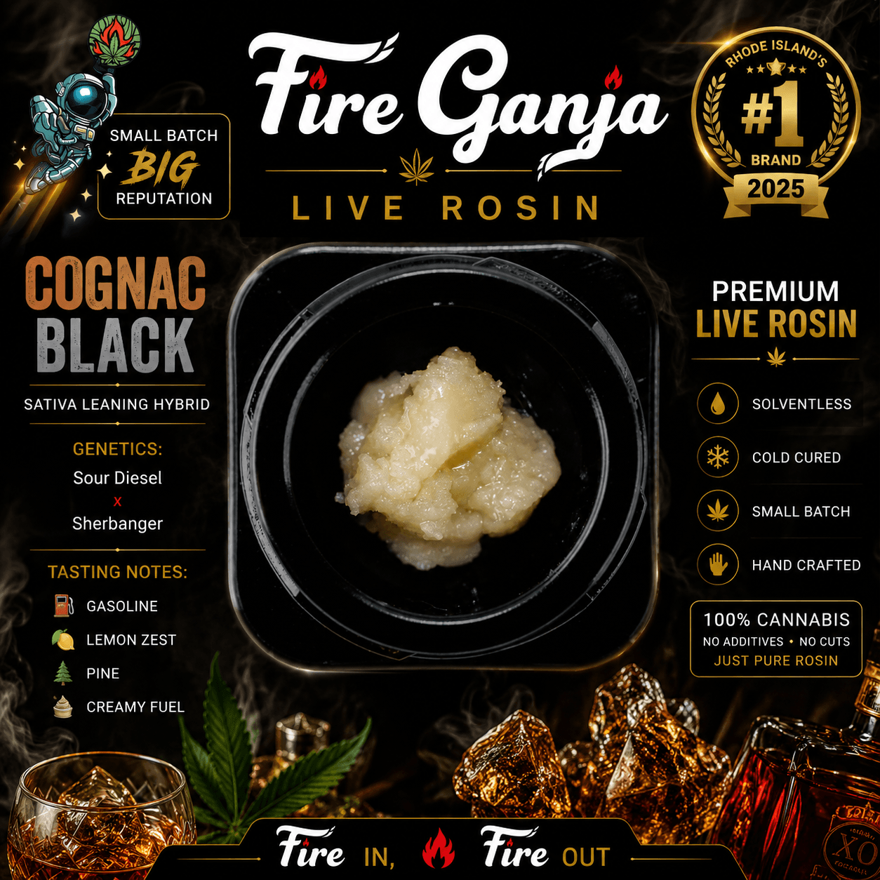 Fire Ganja Cognac Black [3.5g]