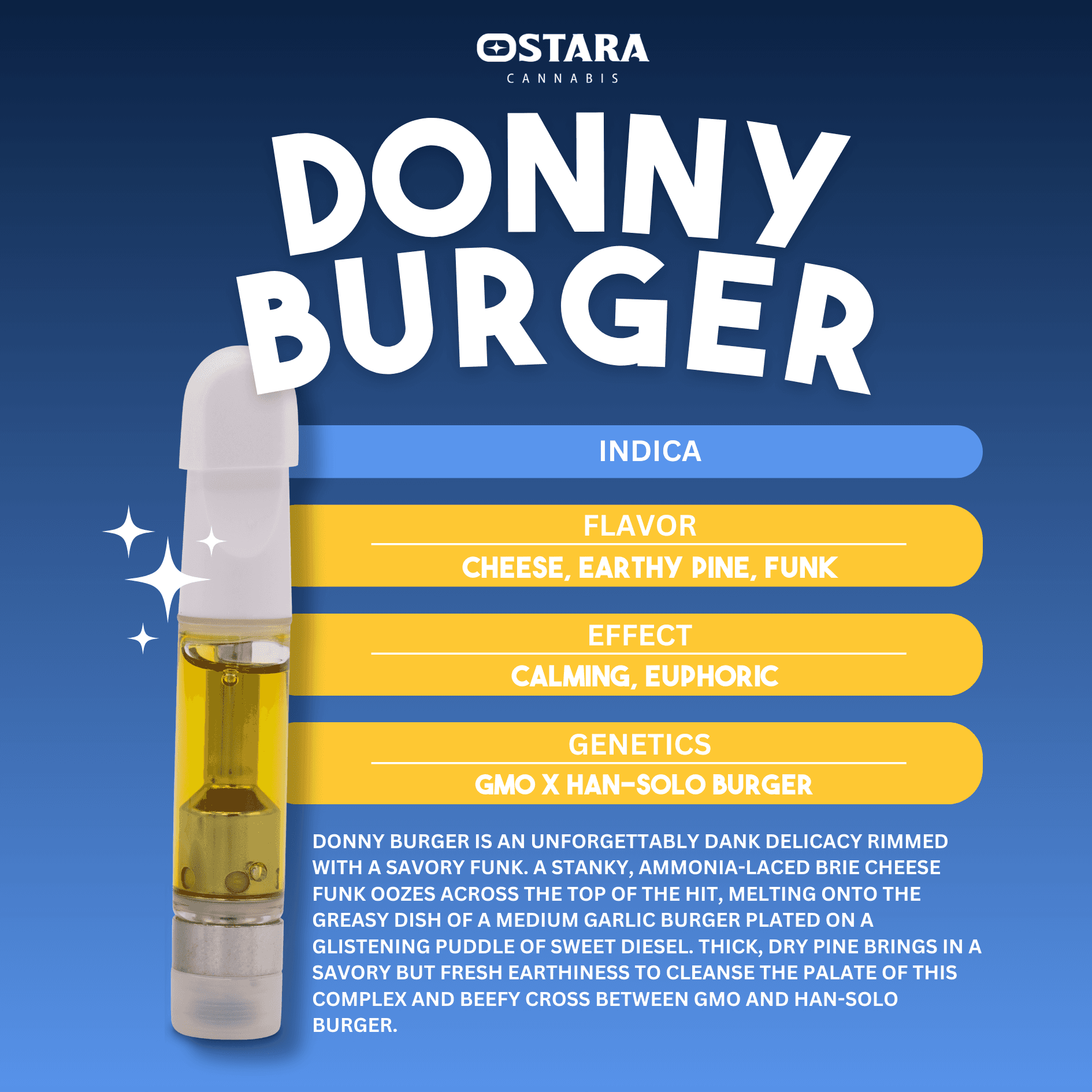 Ostara DONNY BURGER | 510 CARTRIDGE