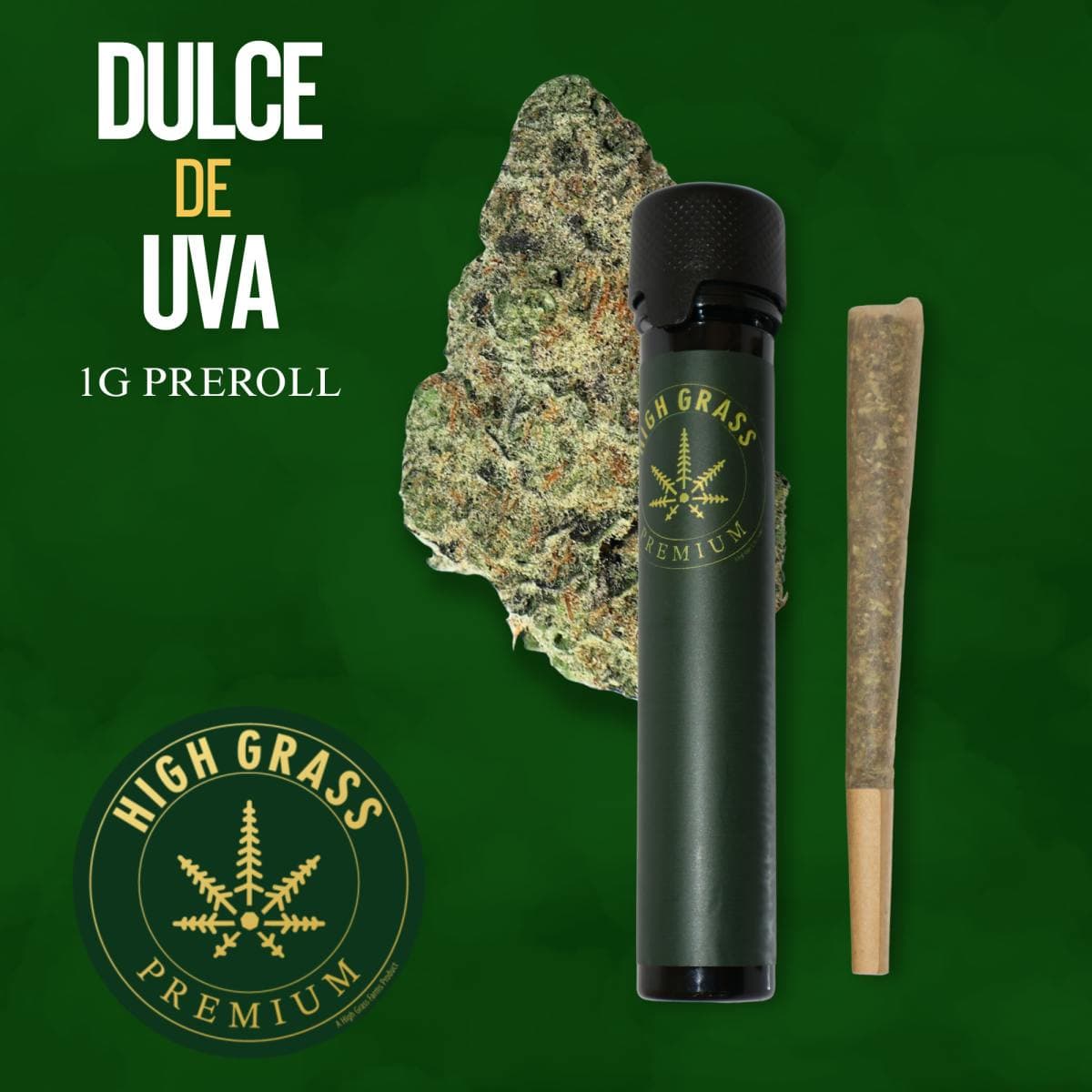 High Grass Premium Dulce de Uva Preroll