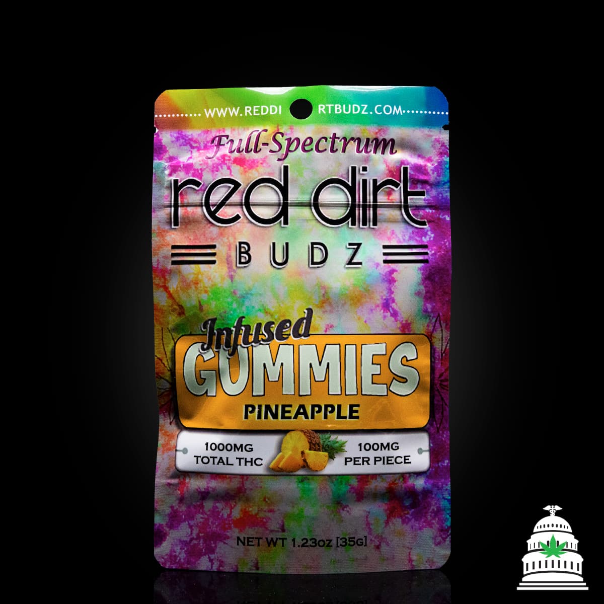 Red Dirt Budz Pineapple - Red Dirt Gummies