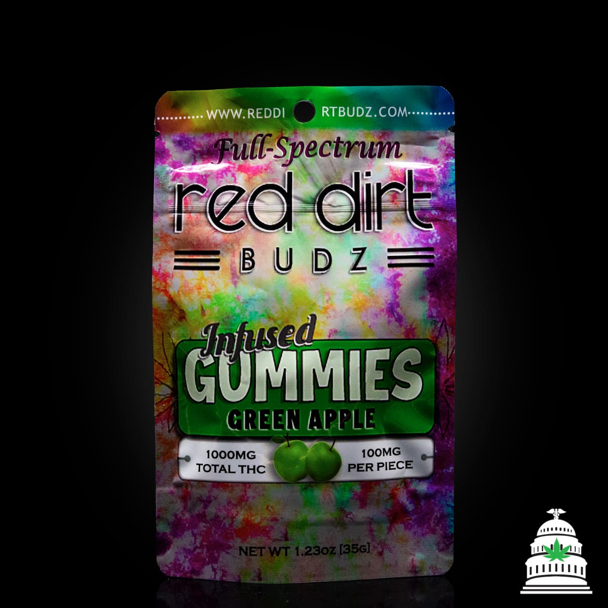 Red Dirt Budz Green Apple - Red Dirt Gummies