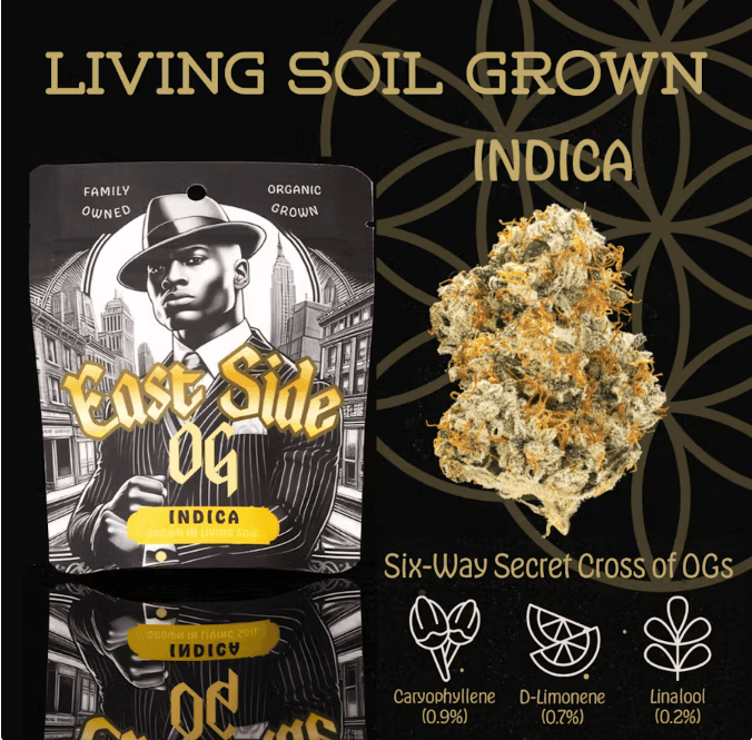 Flower of Life Eastside OG | Pre-Roll 5-Pack | 2.5g | Living Soil