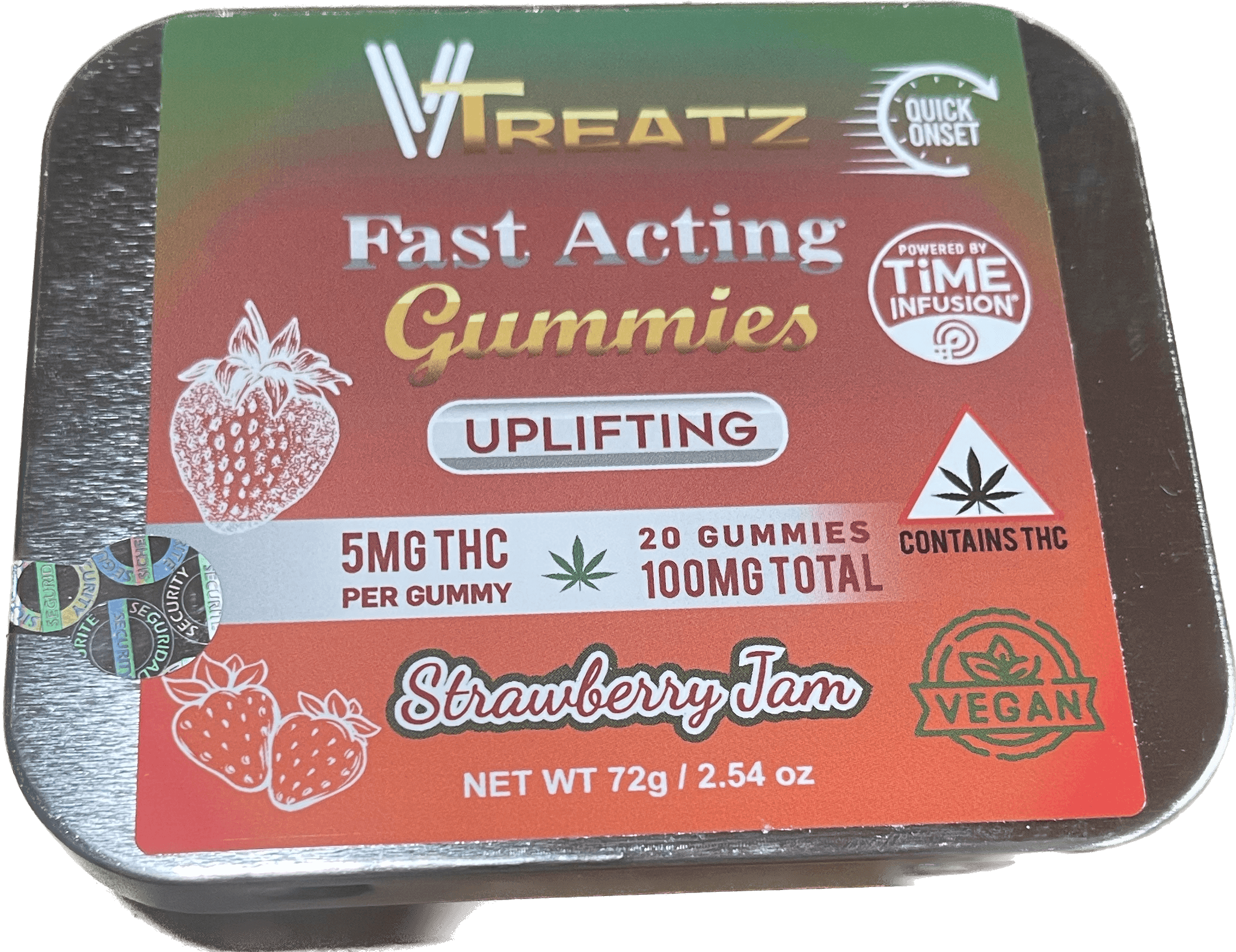 VTreatz 100mg Edible Pack | Strawberry Jam Gummies | VTreatz