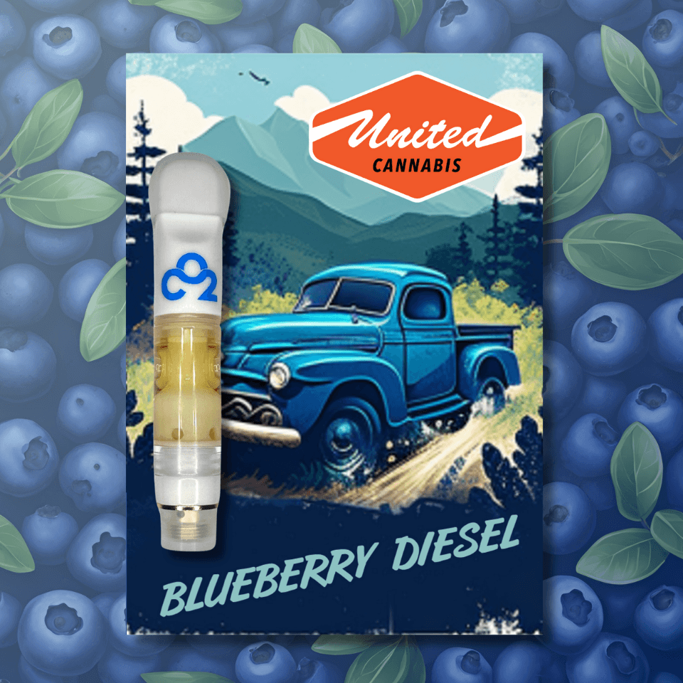 United Cannabis 1g CO2 Cart | Blueberry Diesel