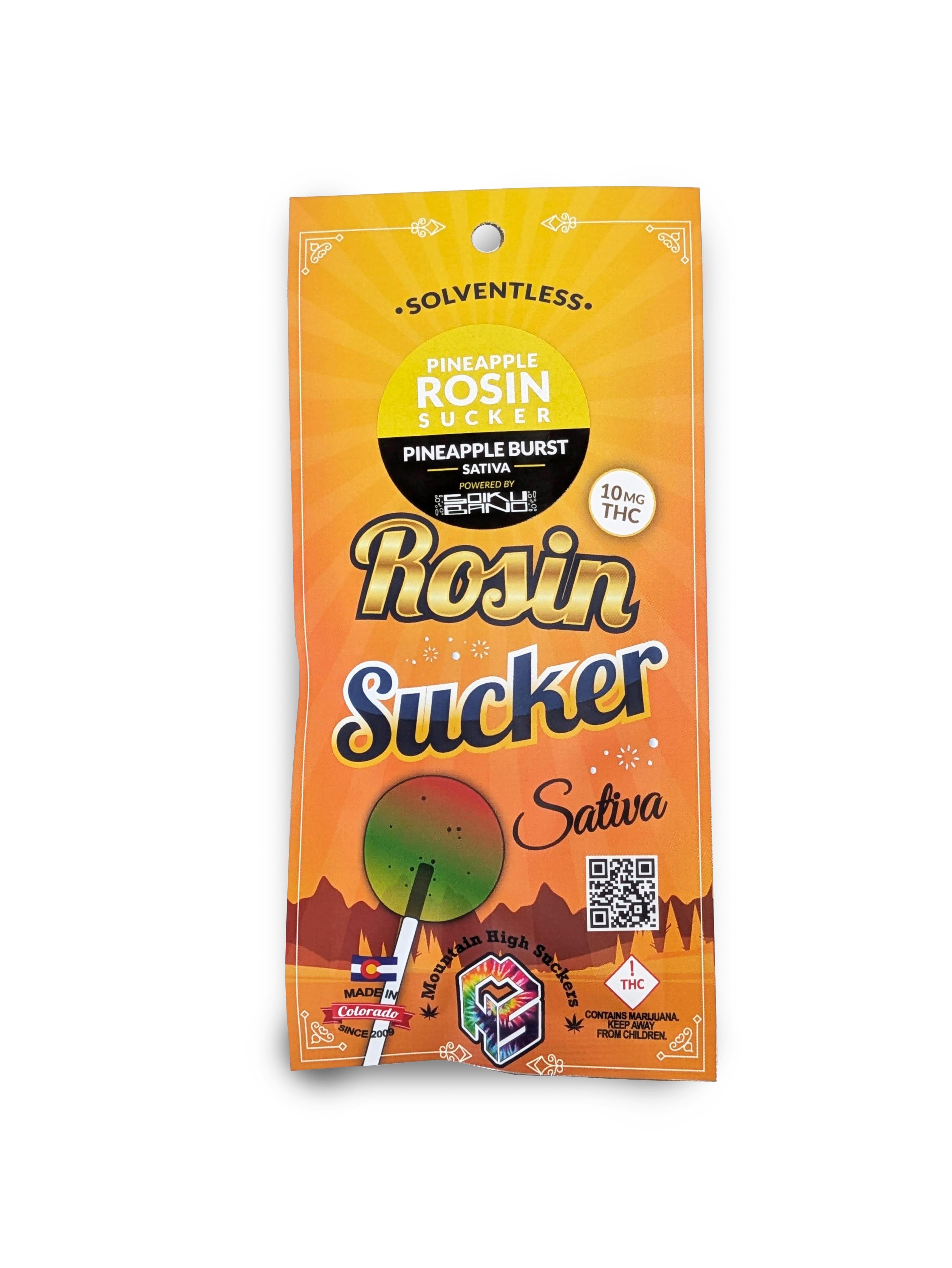Mountain High Suckers LLC Pineapple (S) - 10mg Rosin Sucker - Mountain High Suckers