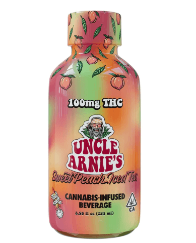 Uncle Arnies Beverage Sweet Peach Iced Tea | 12oz | 100mg