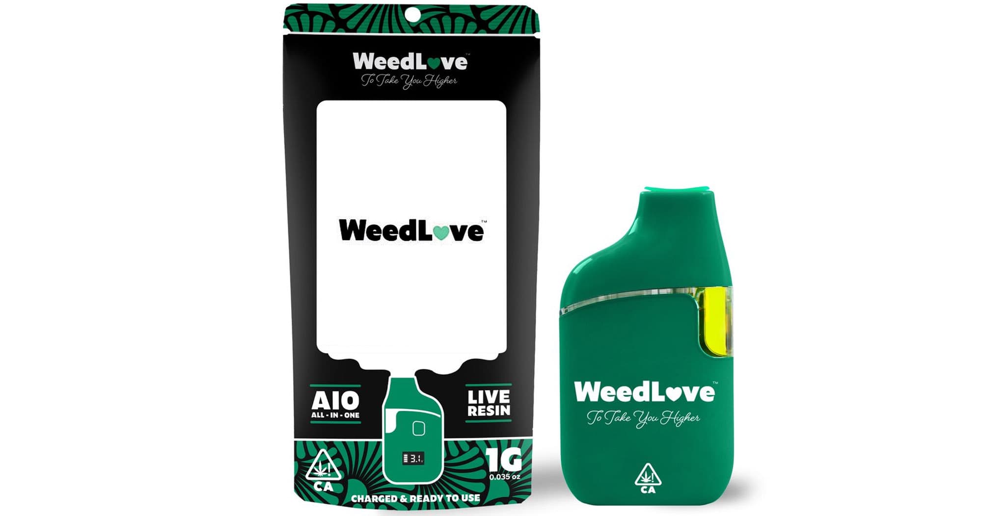 WeedLove Pluto OG Live Resin AIO - 1g