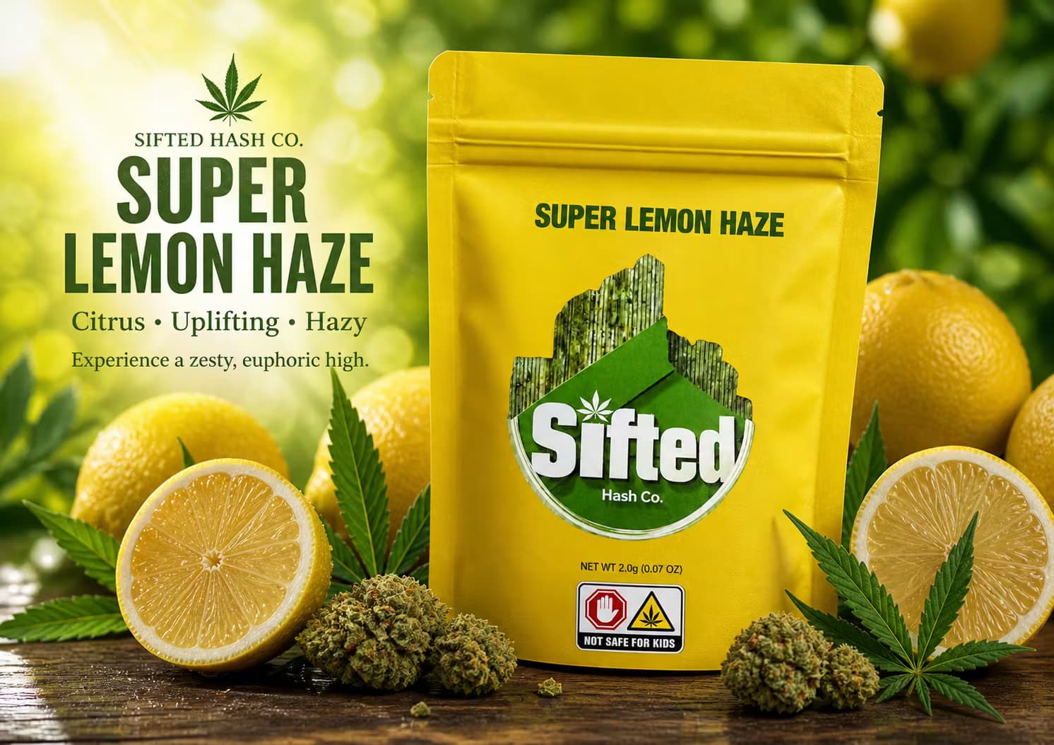 Sifted Super Lemon Haze | Water Hashish | 2g