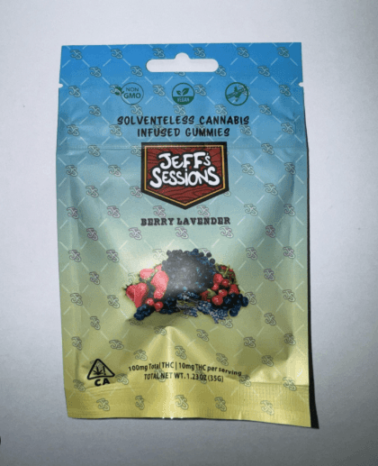 Jeff's Sessions Berry Lavender | 100mg Solventless Gummies